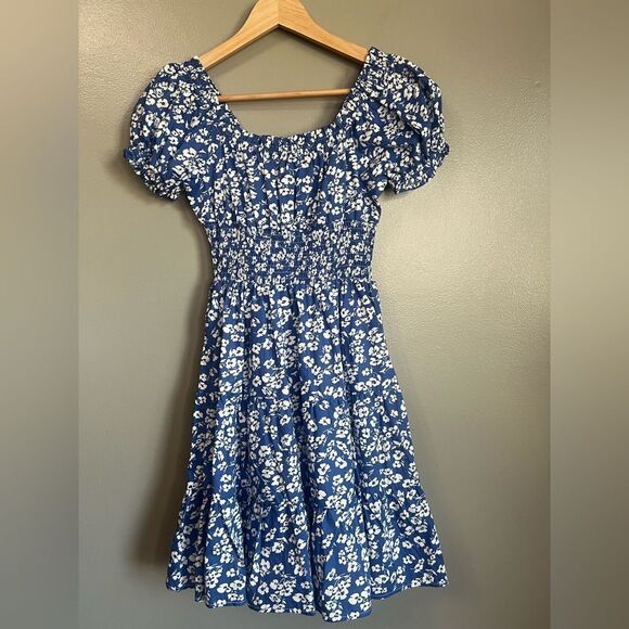 Princess Polly Daniela smock floral mini dress size 2 cottagecore feminine - Picture 2 of 7